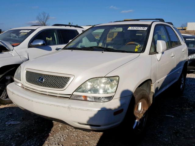 JTJGF10U320136922 - 2002 LEXUS RX 300 WHITE photo 2