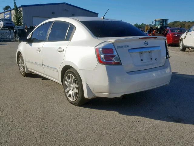 3N1AB6AP9BL646675 - 2011 NISSAN SENTRA 2.0 WHITE photo 3