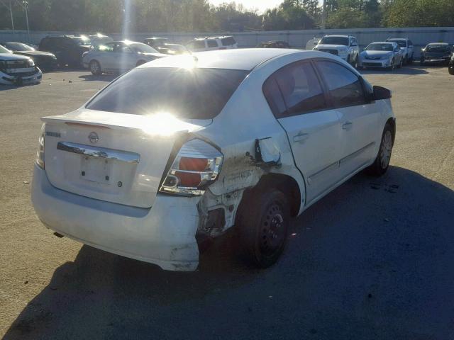 3N1AB6AP9BL646675 - 2011 NISSAN SENTRA 2.0 WHITE photo 4