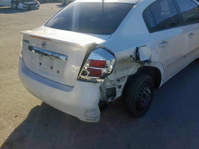 3N1AB6AP9BL646675 - 2011 NISSAN SENTRA 2.0 WHITE photo 9