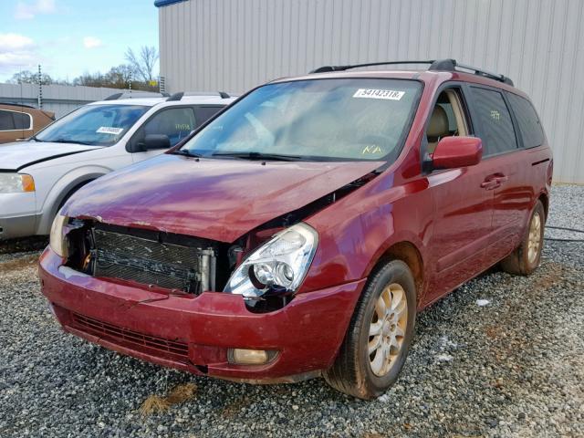 KNDMB233166053048 - 2006 KIA SEDONA EX RED photo 2