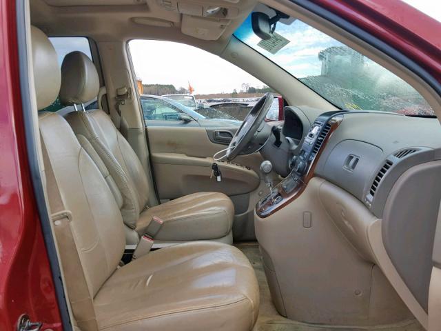 KNDMB233166053048 - 2006 KIA SEDONA EX RED photo 5