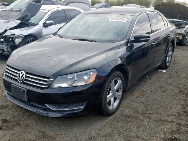 1VWBP7A38DC078551 - 2013 VOLKSWAGEN PASSAT SE BLACK photo 2