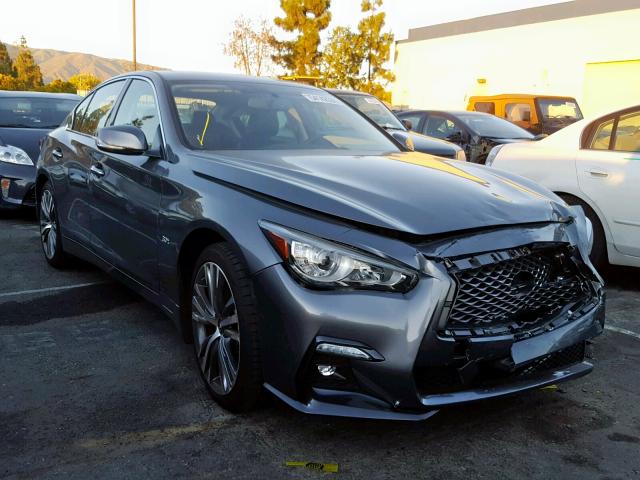 JN1EV7AP1JM356529 - 2018 INFINITI Q50 LUXE GRAY photo 1