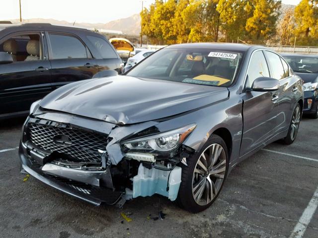 JN1EV7AP1JM356529 - 2018 INFINITI Q50 LUXE GRAY photo 2