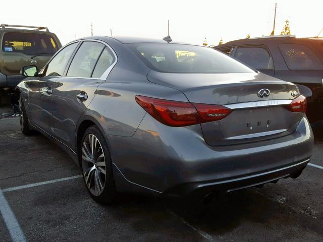 JN1EV7AP1JM356529 - 2018 INFINITI Q50 LUXE GRAY photo 3