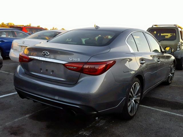 JN1EV7AP1JM356529 - 2018 INFINITI Q50 LUXE GRAY photo 4