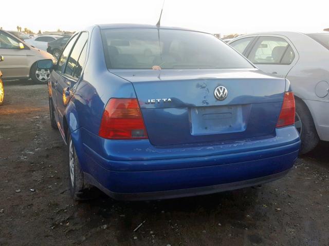 3VWRK69M81M115239 - 2001 VOLKSWAGEN JETTA GL BLUE photo 3