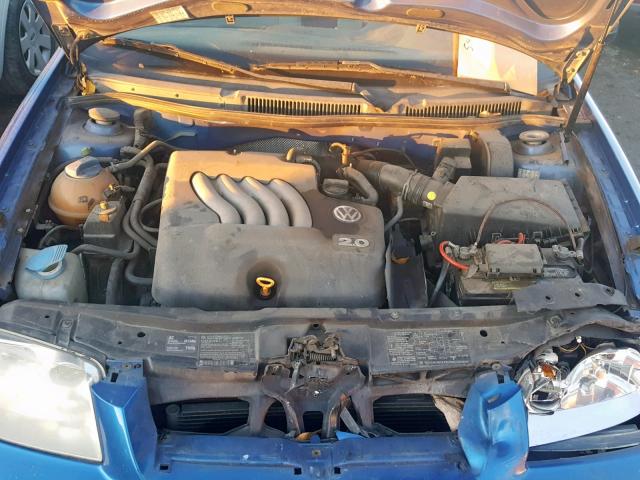 3VWRK69M81M115239 - 2001 VOLKSWAGEN JETTA GL BLUE photo 7