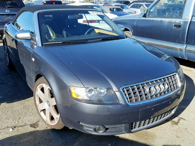 WUARL48H45K901225 - 2005 AUDI S4 QUATTRO GRAY photo 1