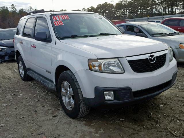 4F2CZ06178KM28201 - 2008 MAZDA TRIBUTE S WHITE photo 1