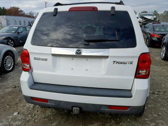 4F2CZ06178KM28201 - 2008 MAZDA TRIBUTE S WHITE photo 9