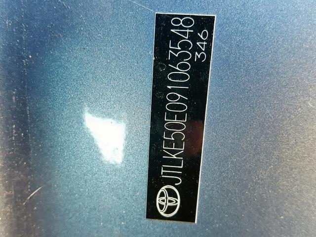 JTLKE50E091063548 - 2009 TOYOTA SCION XB Сұр фото 10