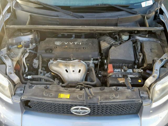 JTLKE50E091063548 - 2009 TOYOTA SCION XB Сұр фото 7