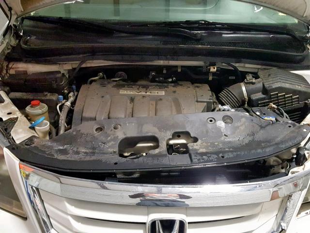 5FNRL38238B004997 - 2008 HONDA ODYSSEY LX WHITE photo 7