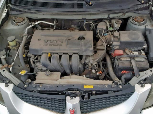 5Y2SL62843Z467654 - 2003 PONTIAC VIBE SILVER photo 7