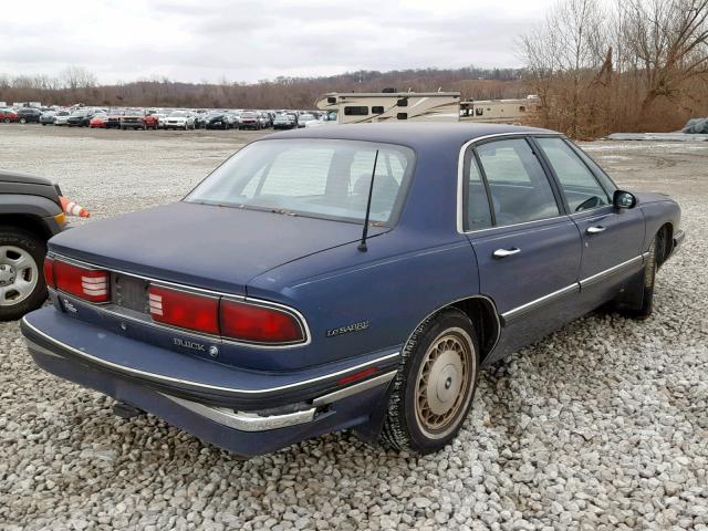 1G4HP52L3SH421911 - 1995 BUICK LESABRE CU BLUE photo 4