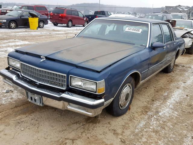 1G1BN51E3KR148488 - 1989 CHEVROLET CAPRICE CL BLUE photo 2