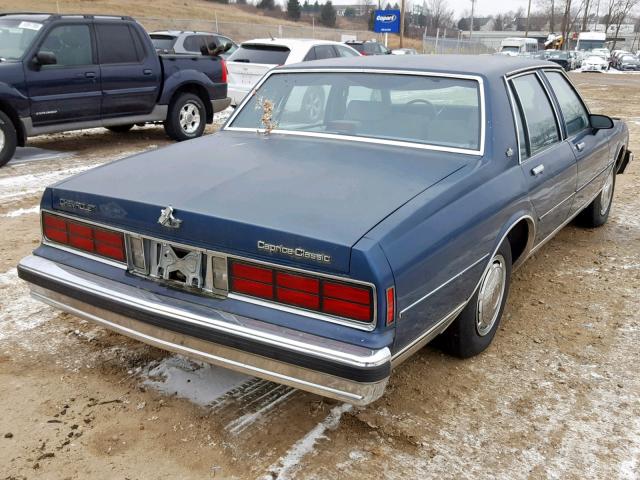 1G1BN51E3KR148488 - 1989 CHEVROLET CAPRICE CL BLUE photo 4