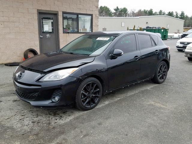 JM1BL1M57C1529388 - 2012 MAZDA 3 S BLACK photo 2