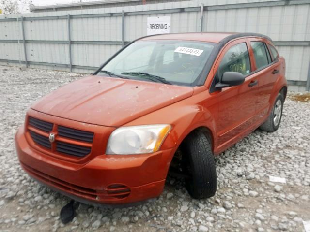 1B3HB28BX7D177769 - 2007 DODGE CALIBER ORANGE photo 2