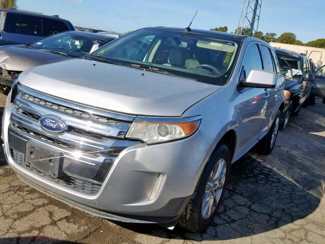 2FMDK3JC2BBA81148 - 2011 FORD EDGE SEL SILVER photo 2