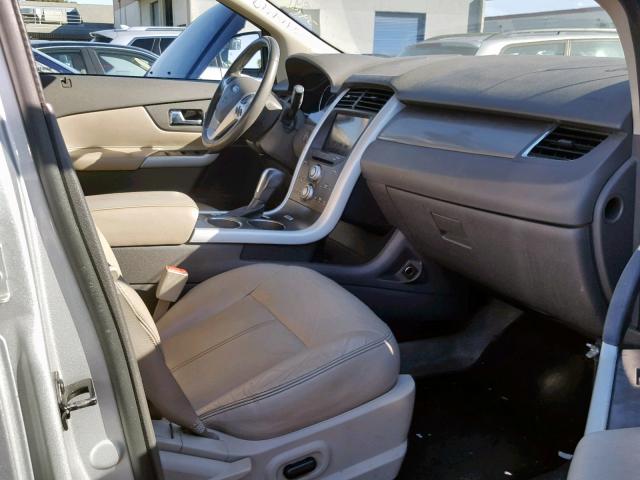 2FMDK3JC2BBA81148 - 2011 FORD EDGE SEL SILVER photo 5