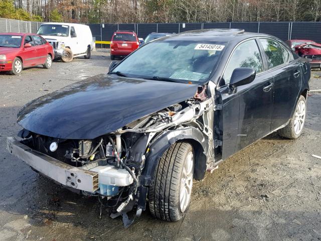 JTHCK262985024354 - 2008 LEXUS IS 250 BLACK photo 2