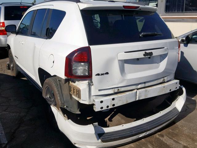 1C4NJDBB0GD626921 - 2016 JEEP COMPASS SP WHITE photo 3