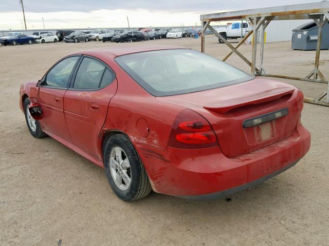 2G2WP552181140785 - 2008 PONTIAC GRAND PRIX წითელი ფოტო 3