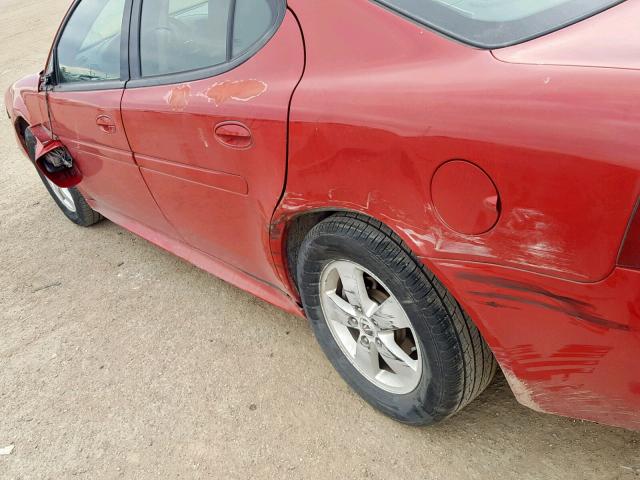 2G2WP552181140785 - 2008 PONTIAC GRAND PRIX წითელი ფოტო 9