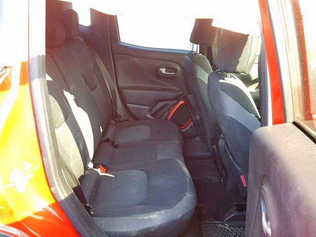 ZACCJBCT0GPC72936 - 2016 JEEP RENEGADE T RED photo 6