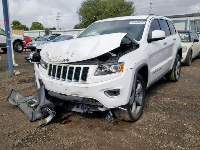 1C4RJFBG4EC447809 - 2014 JEEP GRAND CHER WHITE photo 2