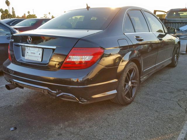 WDDGF4HB8DA788834 - 2013 MERCEDES-BENZ C 250 BLACK photo 4