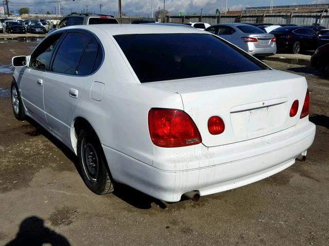 JT8BD69S330191422 - 2003 LEXUS GS 300 WHITE photo 3