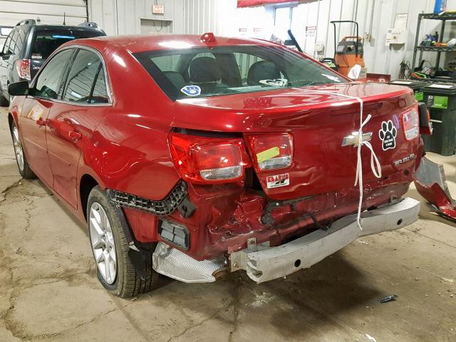 1G11D5SR0DF161980 - 2013 CHEVROLET MALIBU 1LT RED photo 3