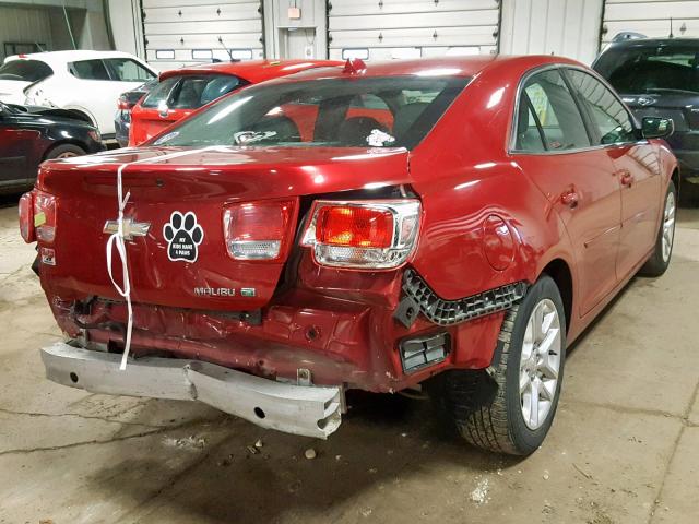 1G11D5SR0DF161980 - 2013 CHEVROLET MALIBU 1LT RED photo 4