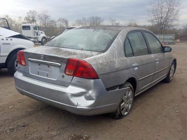 2HGES26762H569144 - 2002 HONDA CIVIC EX SILVER photo 4