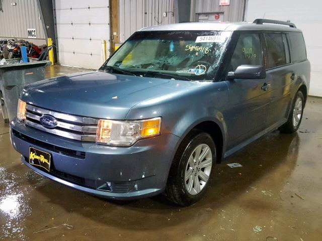 2FMGK5BC3ABA85425 - 2010 FORD FLEX SE BLUE photo 2