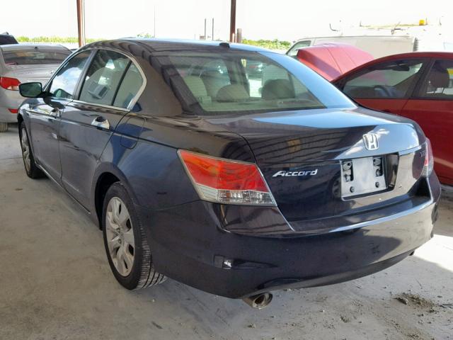 1HGCP36869A031723 - 2009 HONDA ACCORD EXL BLACK photo 3