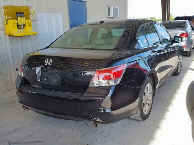 1HGCP36869A031723 - 2009 HONDA ACCORD EXL BLACK photo 4