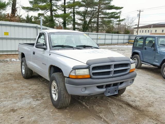 1B7GG26X01S271740 - 2001 DODGE DAKOTA SILVER photo 1