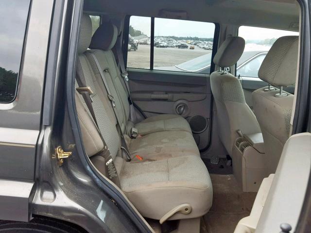 1J8HH48N26C248320 - 2006 JEEP COMMANDER BEIGE photo 6