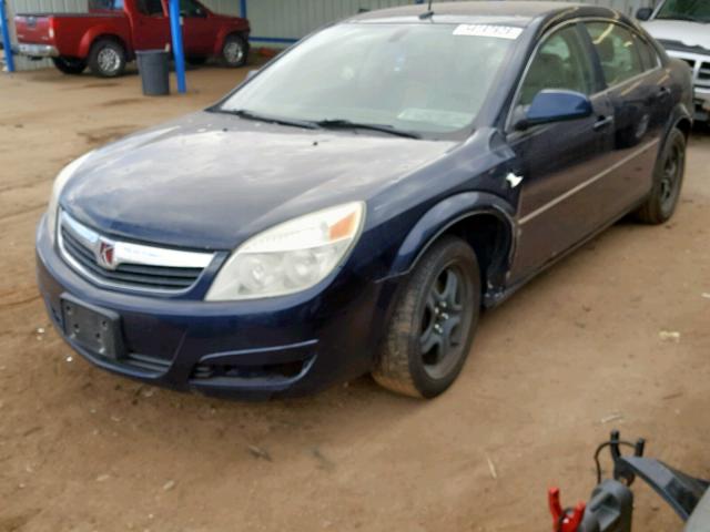 1G8ZS57N57F169643 - 2007 SATURN AURA XE BLUE photo 2