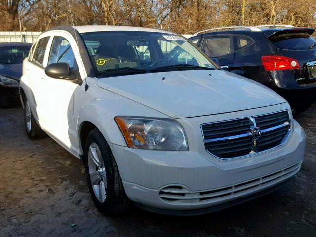 1B3CB4HA8AD571775 - 2010 DODGE CALIBER SX WHITE photo 1