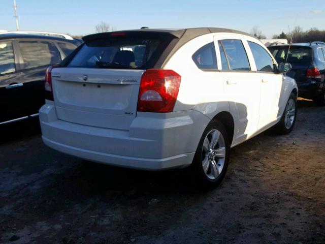 1B3CB4HA8AD571775 - 2010 DODGE CALIBER SX WHITE photo 4