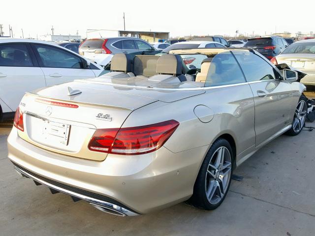 WDDKK6FF7HF355179 - 2017 MERCEDES-BENZ E 400 BEIGE photo 4