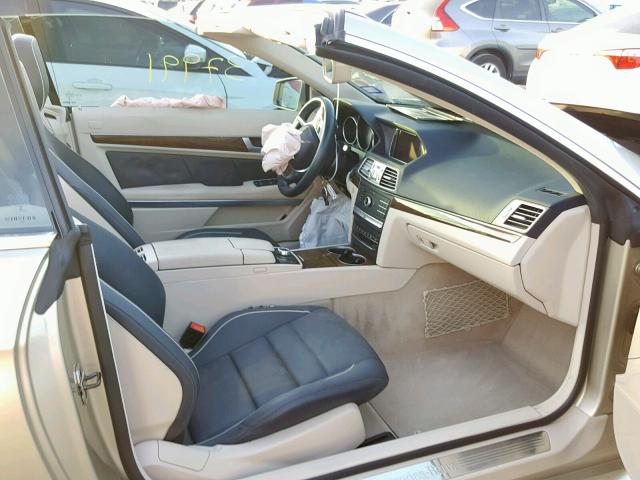 WDDKK6FF7HF355179 - 2017 MERCEDES-BENZ E 400 BEIGE photo 5