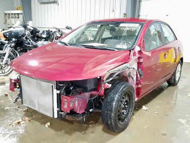 KNAFU4A23B5366690 - 2011 KIA FORTE EX RED photo 2