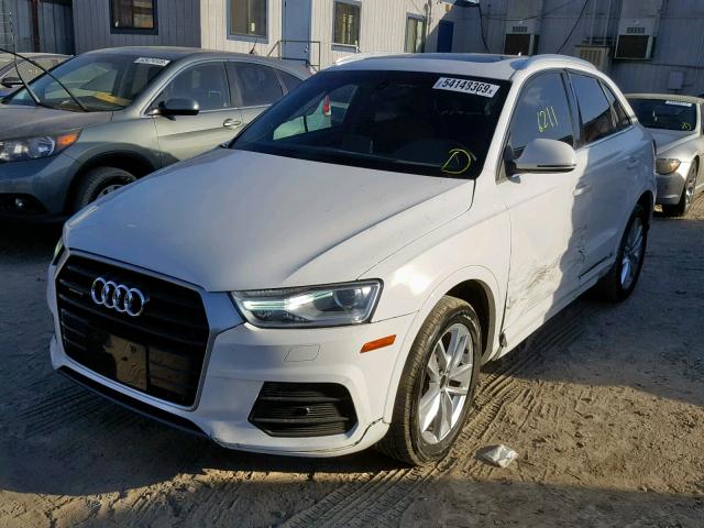 WA1JCCFS9HR000358 - 2017 AUDI Q3 PREMIUM WHITE photo 2